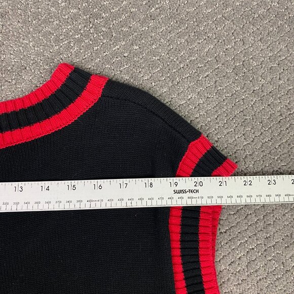 UNB University of New Brunswick Knit Vest Sweater Men's XL Preppy Tennis Criquet - Picture 10 of 10